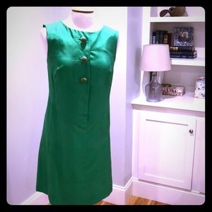 Lilly Pulitzer green 100% silk dress